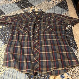 Vintage Wrangler USA Made Pearl Snap Shirt